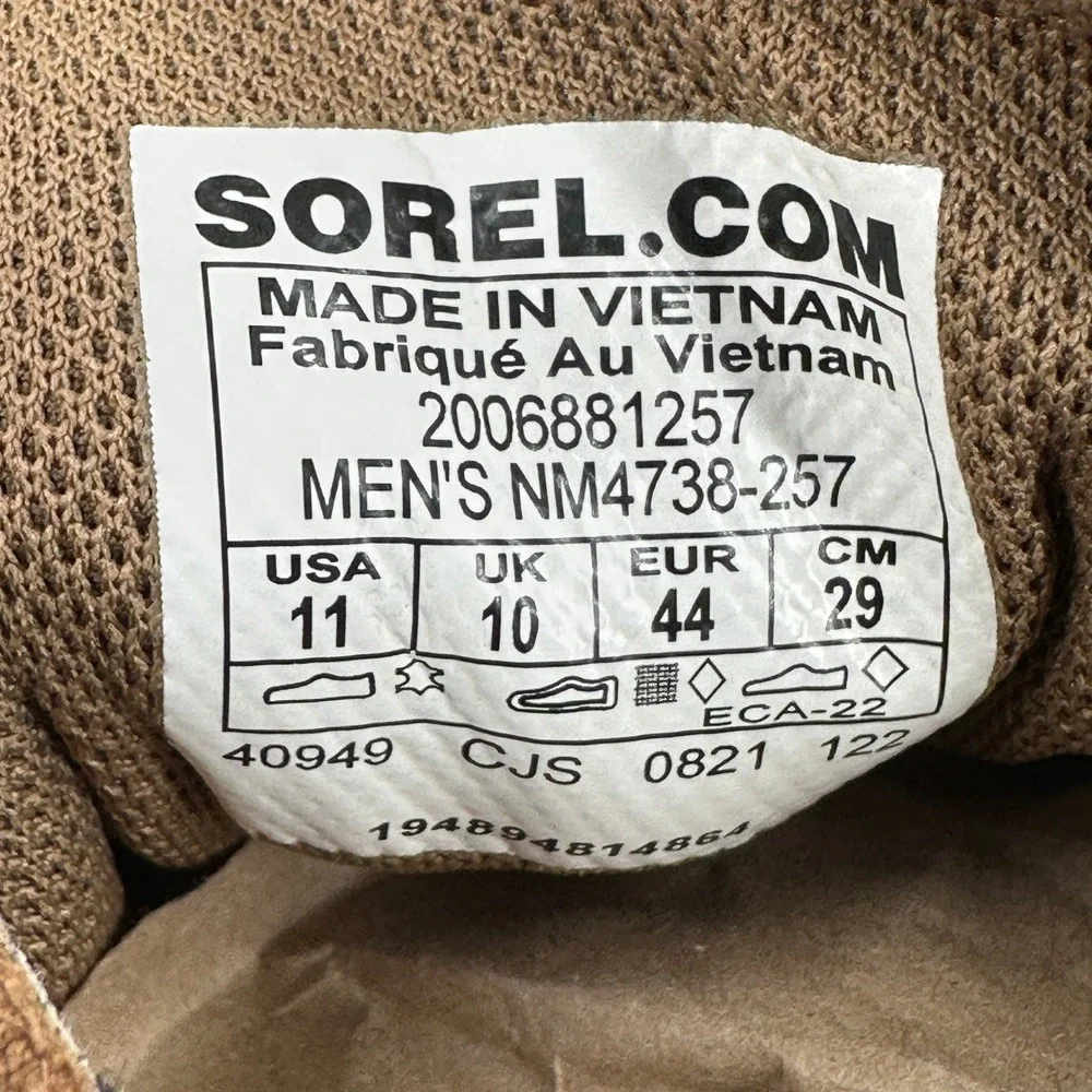 Sorel C-Street Chukka Boots Mens 11 Brown Suede Leather Waterproof Sneaker